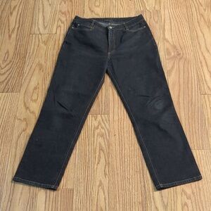 Cambio indigo wash straight leg jeans, women's 30"